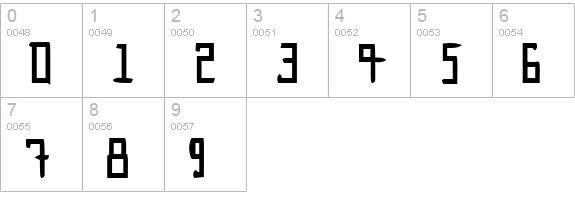 Innie Outtie numbers 0-9 preview