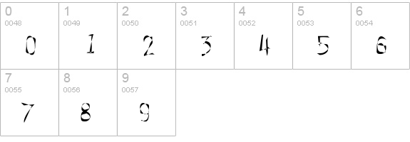Insideout numbers 0-9 preview