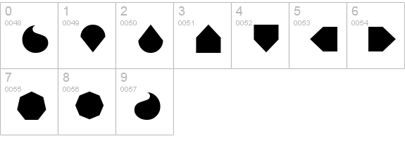 InstantLogo Regular numbers 0-9 preview