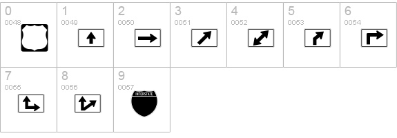 InterstatePi-One numbers 0-9 preview