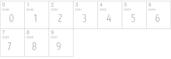 Intro Head B UC H1 numbers 0-9 preview