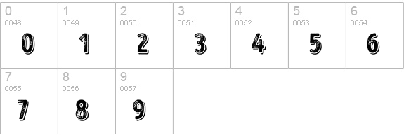Intro Head H G Base Shade numbers 0-9 preview