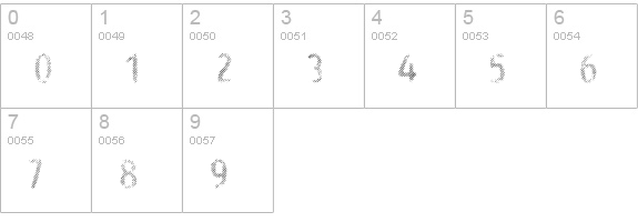 Intro Head H L numbers 0-9 preview