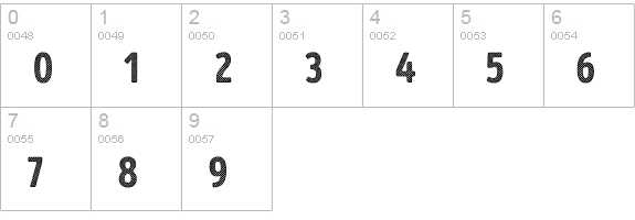 Intro Head H UC H1 Base numbers 0-9 preview