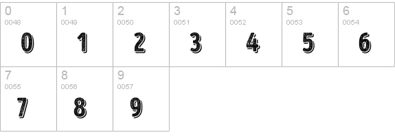 Intro Head H UC H2 Base Shade numbers 0-9 preview