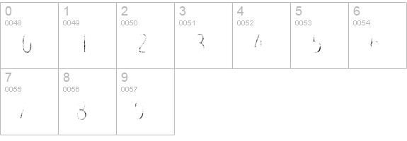 Intro Head R G numbers 0-9 preview