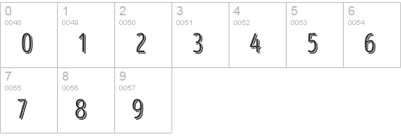 Intro Head R UC H1 Base Shade numbers 0-9 preview
