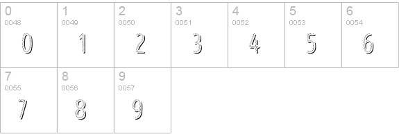 Intro Head R UC H1 Shade numbers 0-9 preview