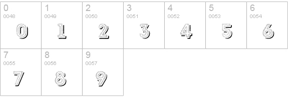 Intro Rust H1 Fill 2 Shade numbers 0-9 preview