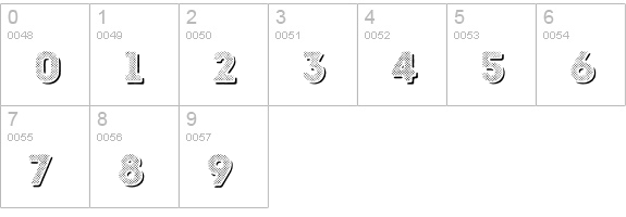 Intro Rust H1 Fill Shade numbers 0-9 preview
