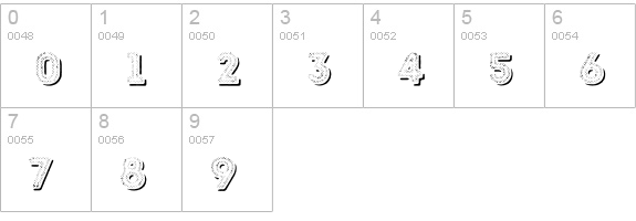 Intro Rust H2 Fill 2 Shade numbers 0-9 preview