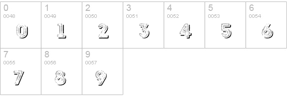 Intro Rust L Fill 2 Shade numbers 0-9 preview