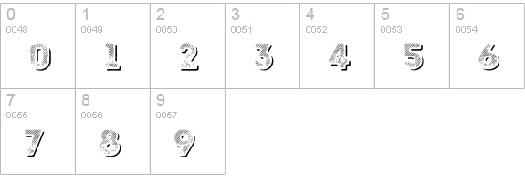 Intro Rust L Fill Shade numbers 0-9 preview