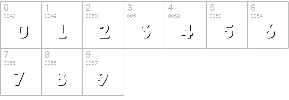 Intro Rust Shade numbers 0-9 preview
