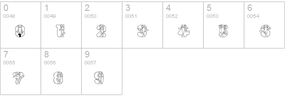 Inu-mix numbers 0-9 preview