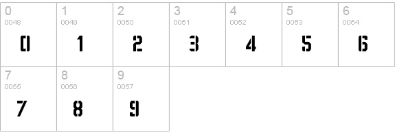 ITOMI VINCA STENCIL numbers 0-9 preview