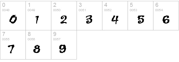 JackLantern BB numbers 0-9 preview