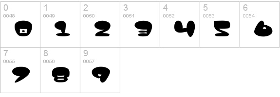 Jackson numbers 0-9 preview