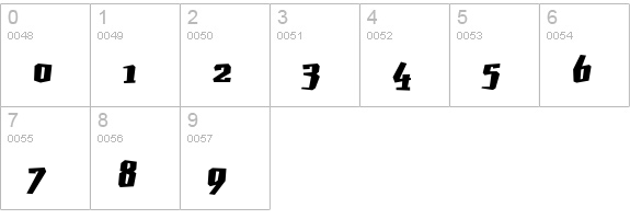 JacqueFat numbers 0-9 preview
