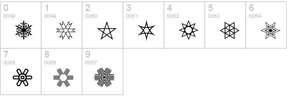 JaegerKristallschmuckPositivBQ numbers 0-9 preview