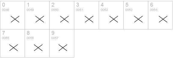 JaguarJCPi numbers 0-9 preview
