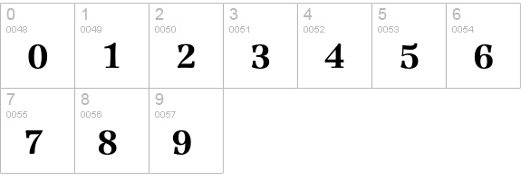 JamilleEF-Black numbers 0-9 preview