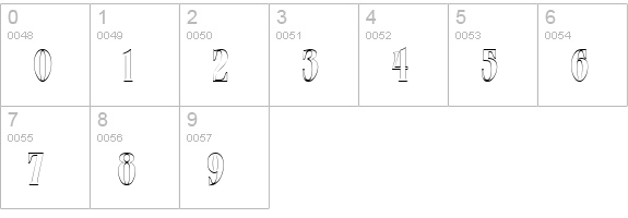 JanuaryOpen numbers 0-9 preview