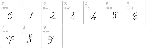 Jasminum numbers 0-9 preview
