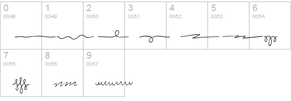 JasminumExtra numbers 0-9 preview