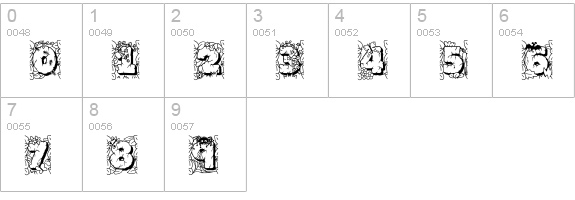 JFJungleRock numbers 0-9 preview