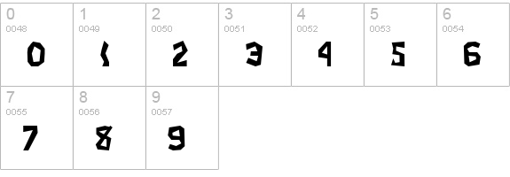 JI Chimichanga numbers 0-9 preview