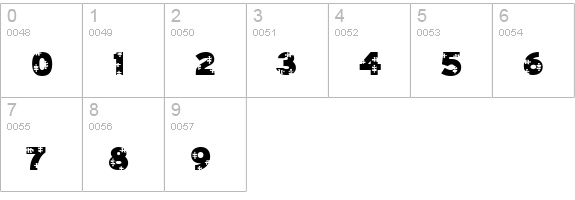 Jigsaw Trouserdrop numbers 0-9 preview
