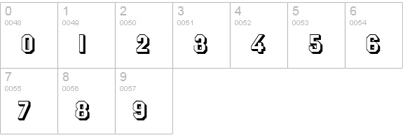 Jim DandyHollow numbers 0-9 preview