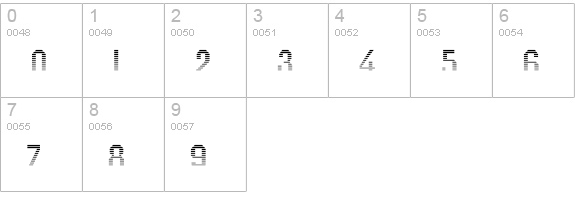 Jim DandyShading numbers 0-9 preview