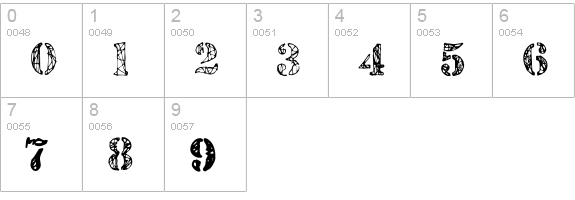 JJStencil Trial Version numbers 0-9 preview