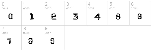 JohanVaaler Solid numbers 0-9 preview