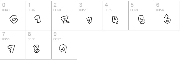 JOKER SIZE numbers 0-9 preview