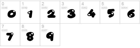 Juicy Fruity numbers 0-9 preview