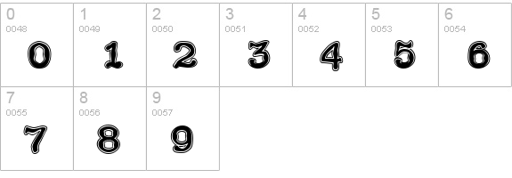 JukeboxInline numbers 0-9 preview