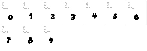 Just a dream Solid numbers 0-9 preview