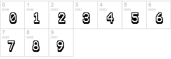 Karma Future numbers 0-9 preview