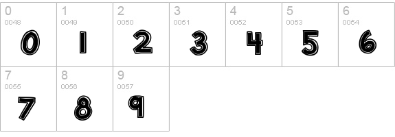 KBDunkTank numbers 0-9 preview