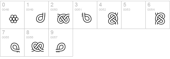KellsExtras numbers 0-9 preview