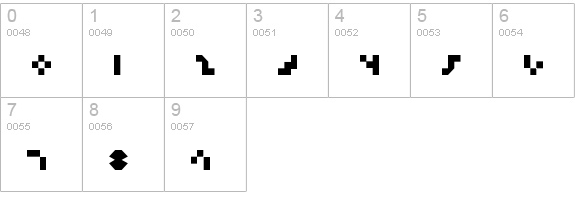 Keystone numbers 0-9 preview