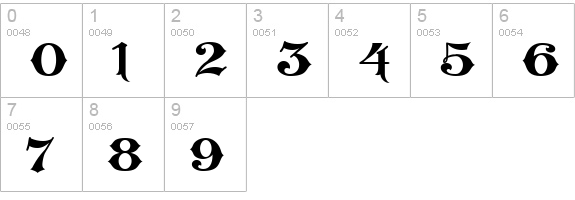 King Xmas numbers 0-9 preview