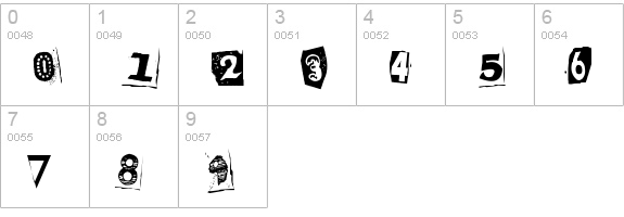 Kingthings Extortion  numbers 0-9 preview