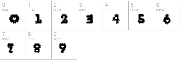 Kinkie numbers 0-9 preview