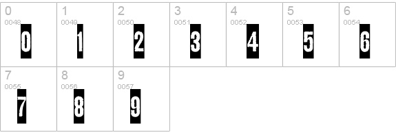 Kipp-No4 numbers 0-9 preview