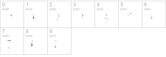 Kipp-No6 numbers 0-9 preview
