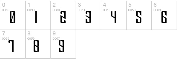 Klytus numbers 0-9 preview